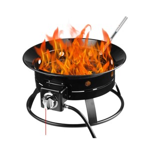 Firebowl Outdoor Portable Propane Gas Fire Pit Bowl 19 Inch