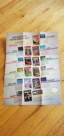 Nintendo NES Insert Promo Promotional Bubble Bobble Acclaim KOEI Game Posters