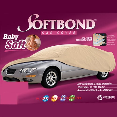 Cubierta automática de coche Coverite Softbond de 3 capas - Se adapta a 16' 4" a 17'6" - Beige - Talla E - Imagen 2 de 2