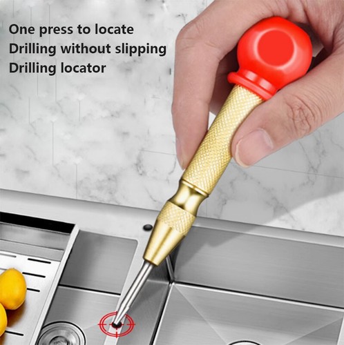 High hardness Automatic Centre Punch Adjustable Spring Loaded Metal Drill Tool - Picture 2 of 12