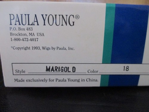 Paula Young Wig Marigold Color 18 Short Style, Original Classics, New with Tag - Picture 4 of 10