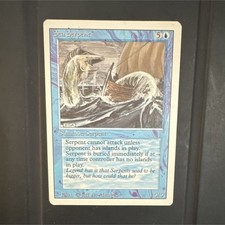 Magic: The Gathering Sea Serpent Creature Blue 5/5 Wizards Regular