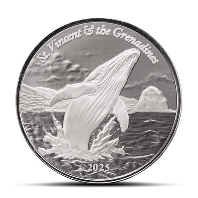 2025 1 oz St. Vincent Grenadines Humpback Whale Silver Coin (BU)