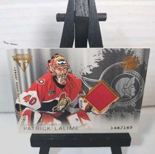 2003-04 Titanium JERSEY Card #174 PATRICK LALIME OTTAWA SENATORS NHL #/165