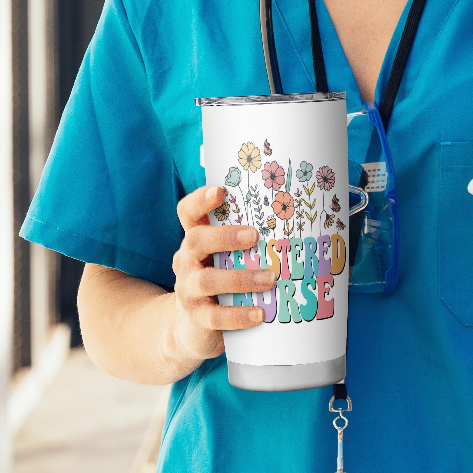 как выглядит RN Gifts for Nurses RN Graduation Gifts Registered Nurse Gift Insulated Stain... фото