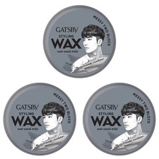 3 x GATSBY Styling Wax Matte Hard Messy Two Block Hair Wax Non Shine 75g Japan