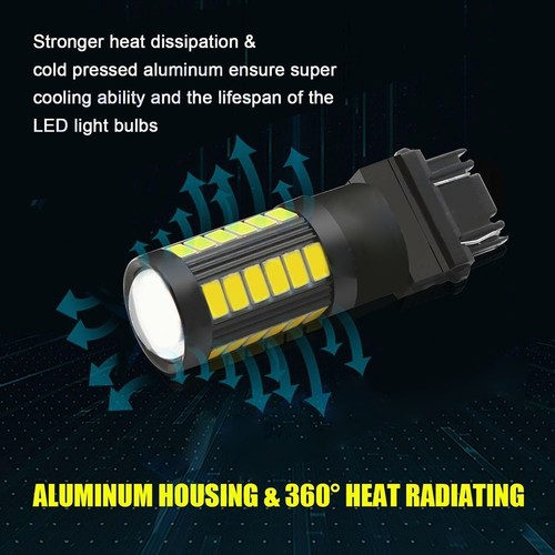 LED Bulbs 2pcs 3157 5630 5730Chip 6.6W 6500K 800LM Fog Daytime Running - Picture 6 of 11
