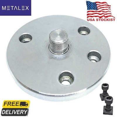 80 mm Dia Rotary Table Backplate Adapter M14x1 Threaded Milling Machine USA