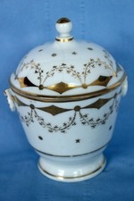 Bonbonniere, Zuckerdose, ohne Marke, reiches Golddekor, um 1830
