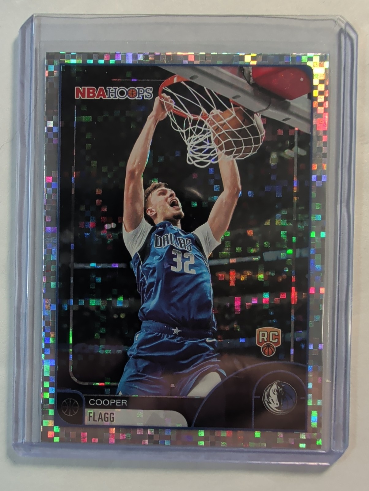2025-26 Topps NBA Hoops SSP Pixel Burst Cooper Flagg #35 (RC) Rookie Mavericks 