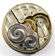 Vintage Elgin Grade 291 16s 7J OF Pocket Watch Movement lot.en