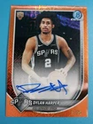 2025-26 Bowman  - Dylan Harper  BCA-DH Orange 17/25(RC) On Card Auto Chrome MEGA