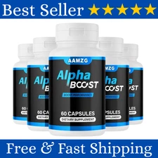 Alpha Boost Advanced Supplement for Men with Natural Enhancement 300 Capsules