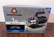 CountyLine 1 HP Stainless Steel Transfer Utility Pump 10 GPM 115V