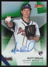 2015 Bowman's Best #B15-MWI Matt Wisler Autographs Green Refractors Auto #/99