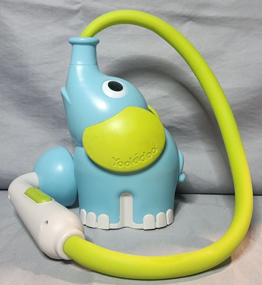 Yookidoo Elephant Baby Bath Shower Spray Unisex Blue Green White