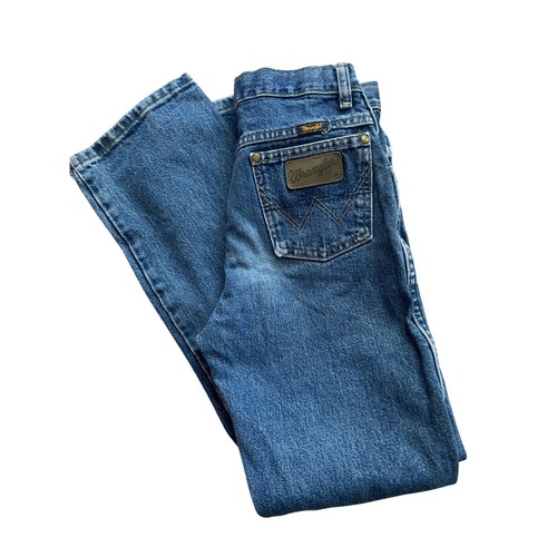 Boys size 16 Slim Wrangler Denim Jeans Adjustable Waistband Classic Wash
