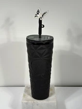 Starbucks Halloween 2025 Black Butterfly Prizm Glow In The Dark 24oz Tumbler New