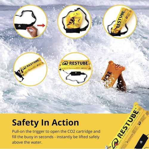 Restube PFD 75 N Pneumatische Automatikweste Selbstaufblasende Schwimmhilfe - Bild 5 von 9