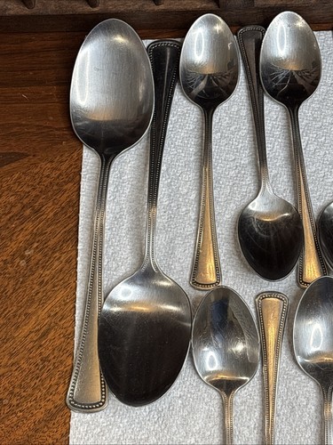 Oneida Oneidacraft Stainless NEEDLEPOINT Beaded Artistry Forks Spoons Knives - Picture 2 of 9
