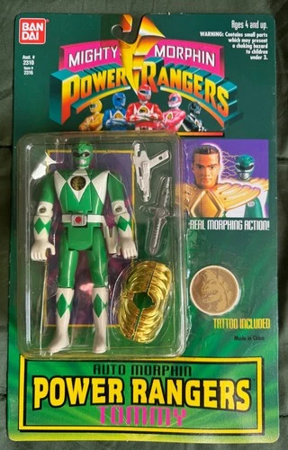 Mighty Morphin Power Rangers: Auto Morphin Green Ranger Tommy; Vintage 1994 NIB