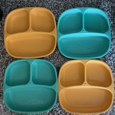 RePlay Divided Plates for Toddler or Baby BPA-free Recycled Materials Set Of 4
