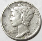 1945 Silver Mercury Dime - 90% Silver - #11320-5