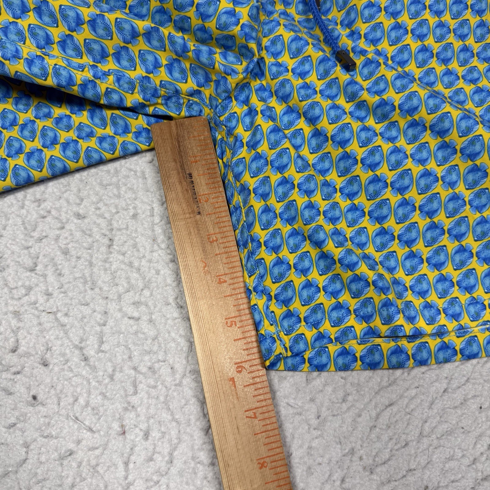 Bugatchi Blue Cosmo Fish Drawstring Swimwear Swim… - image 11