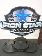 Iron Grip Rubber Coated 45lb Olympic Weight Plates Sold As 1 