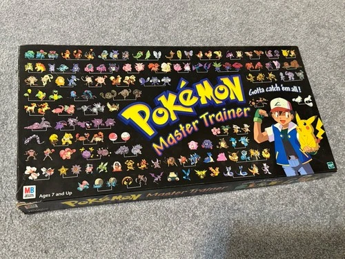 Pokemon Master Trainer Board Game 1999 Vintage Hasbro Mostly Complete