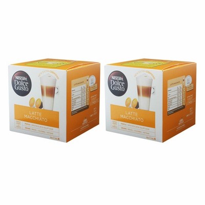 Nescafé DOLCE GUSTO Latte Macchiato, Kaffee, KaffeeKAPSEL,2er Pack, 2x16 KAPSELN