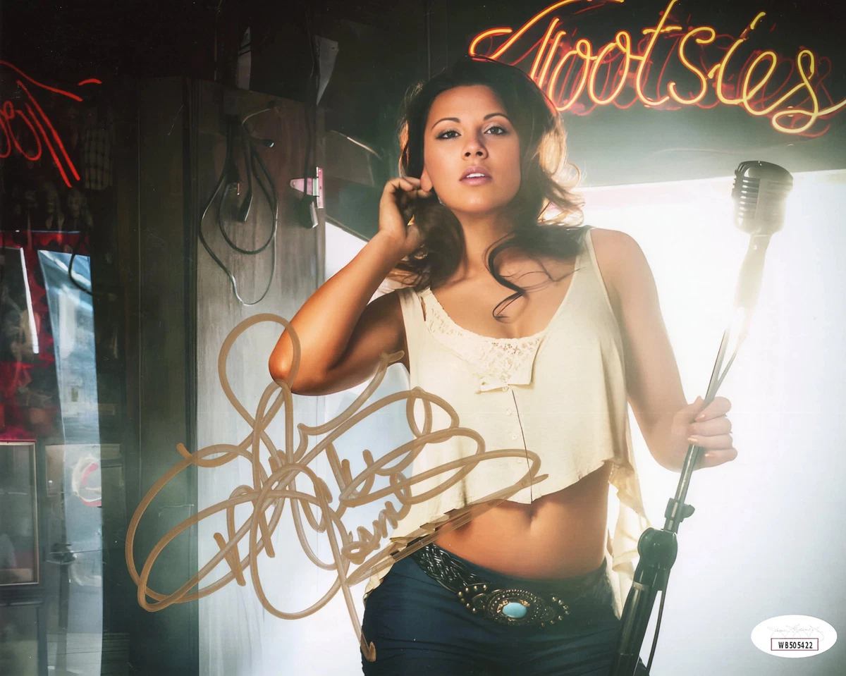 Mickie James (8x10 metallic) JSA photo signed auto autographed TNA