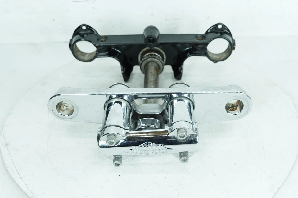 10 Harley Softail FLSTC Heritage Classic OEM horquilla delantera superior inferior triple árbol Foto 4 de 4