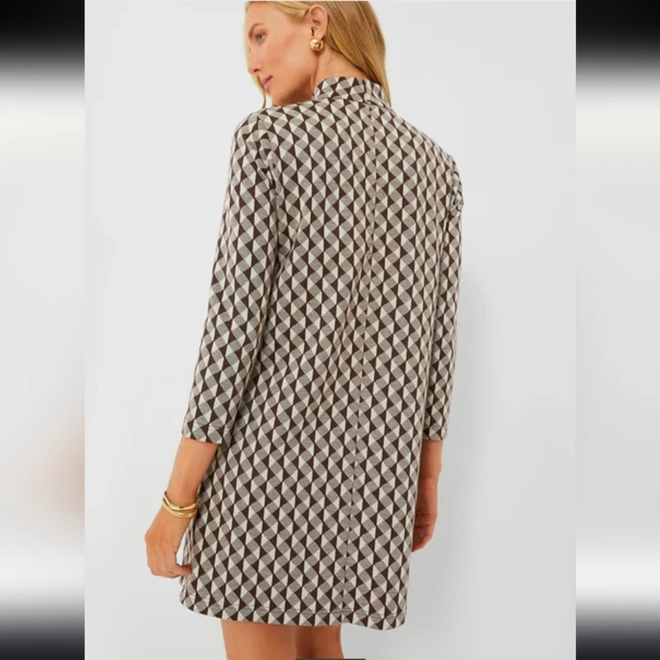 Vestido Tuckernuck Birch Domino Mod Ellie tamanho pequeno - Imagem 3 de 4