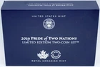 2019 Pride of Two Nations Silver American Eagle & Maple Enhanced Reverse Proof