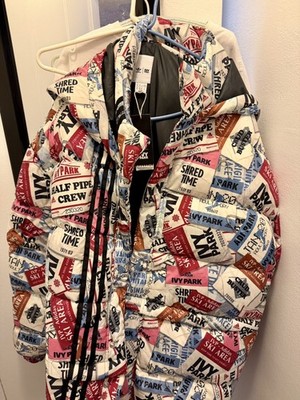 Adidas Originals Unisex Ivy Park Multi color Ski Tag Puffer Jacket H18992