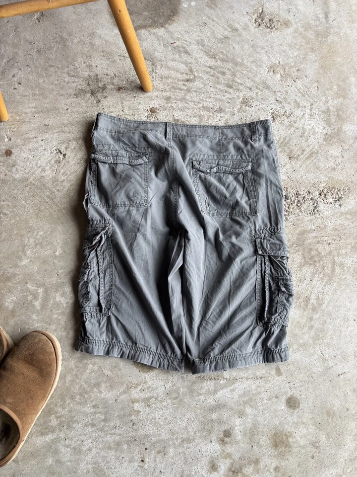 Y2K início dos anos 2000 shorts de carga folgada skatista grunge - Imagem 4 de 4