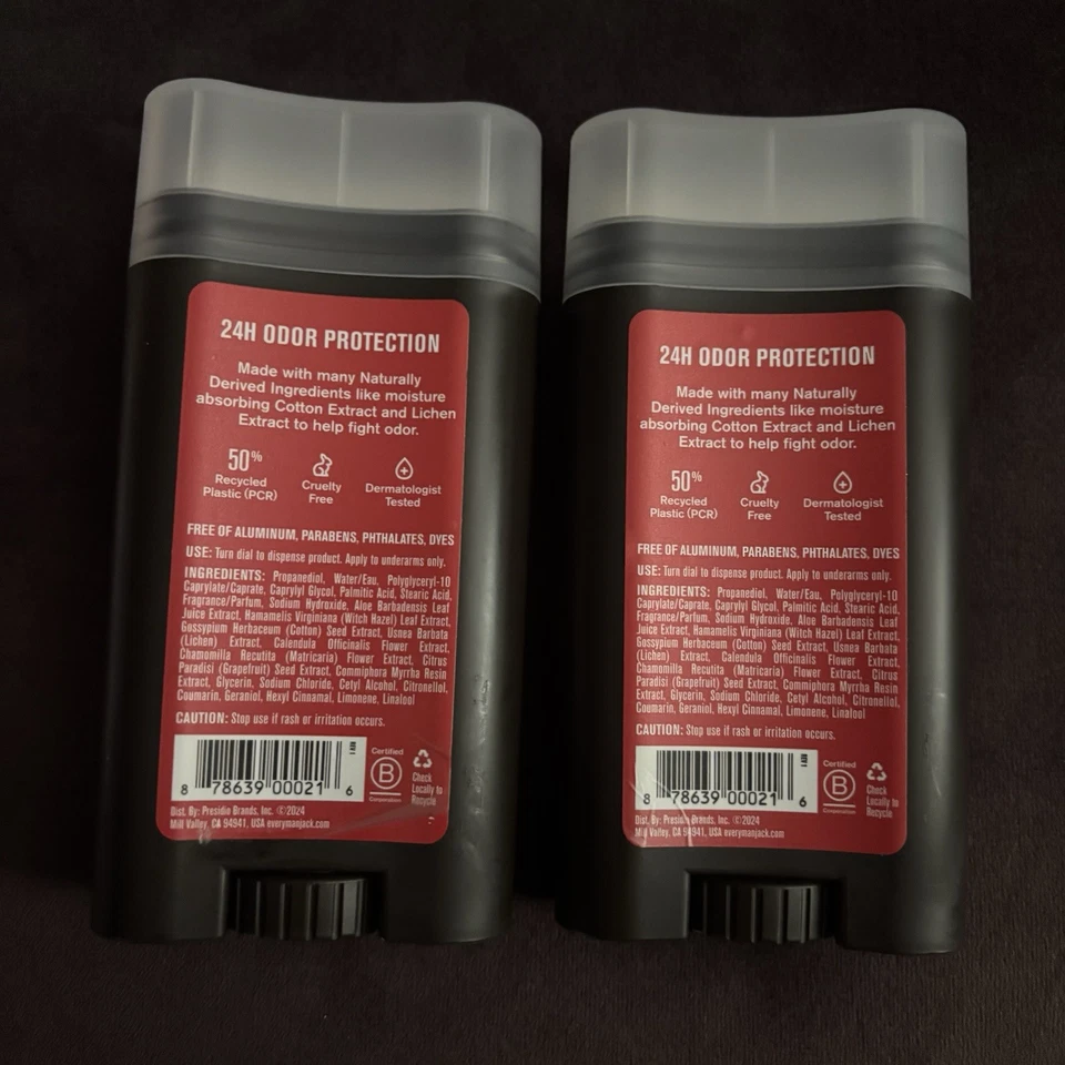 Every Man Jack Para Hombres Desodorante Natural Libre de Aluminio Madera de Cedro Paquete de 3 Onzas de 2 Foto 2 de 2