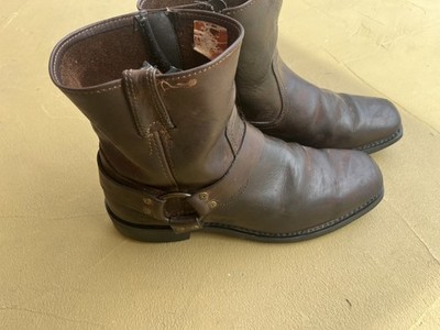 Harley Davidson Brown Leather Biker Riding Boots Mens Size 10?