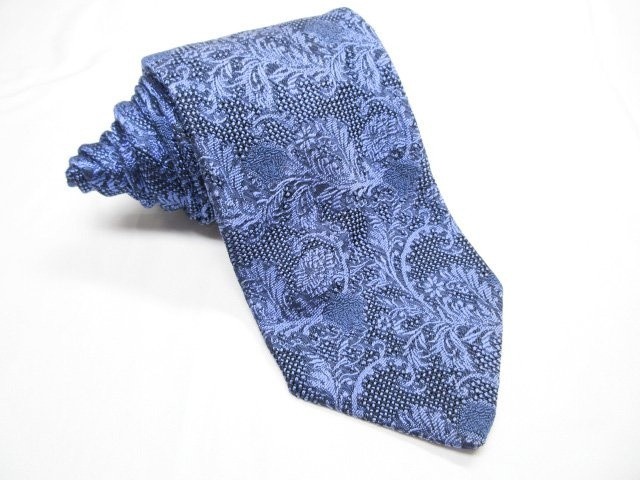 VERSACE Men's Tie Navy Blue Silk Italy