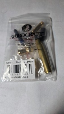 154681 Woodcraft Metro Fountain Pen Gold Woodcraft Project Kit