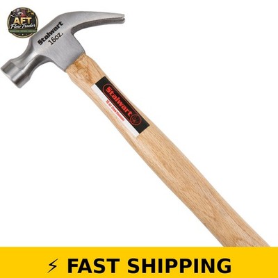 Stalwart 16-Ounce Claw Hammer - Natural Wood Handle