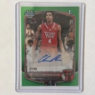 2025/26 Bowman Chrome U Basketball Christian Anderson 1st Green Auto /99