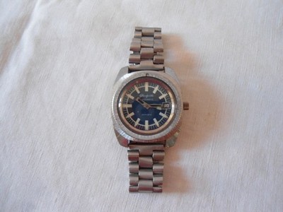 GUB Glashütte Sportuhr  Taucheruhr Spezimatic  26  Rubis  Kal.75