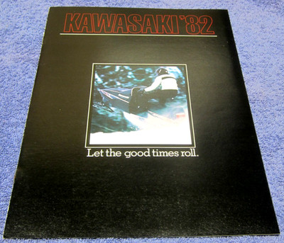 Orig. Vntg 1982 Kawasaki Snowmobile Full Line Sales Brochure 8.5''X 11'' 8 Pages