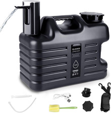 5 Gallon Water Container with Automatic Touch Control Pump & Spigot, Portable Bp