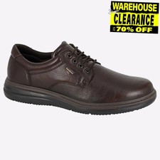 Imac Milton Mens Classic Comfort WATERPROOF Shoes Brown (Extra Wide)