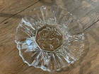 Federal Glass Bowl Pioneer Line Ruffled Rim with Embossed Fruit Bottom Vintage