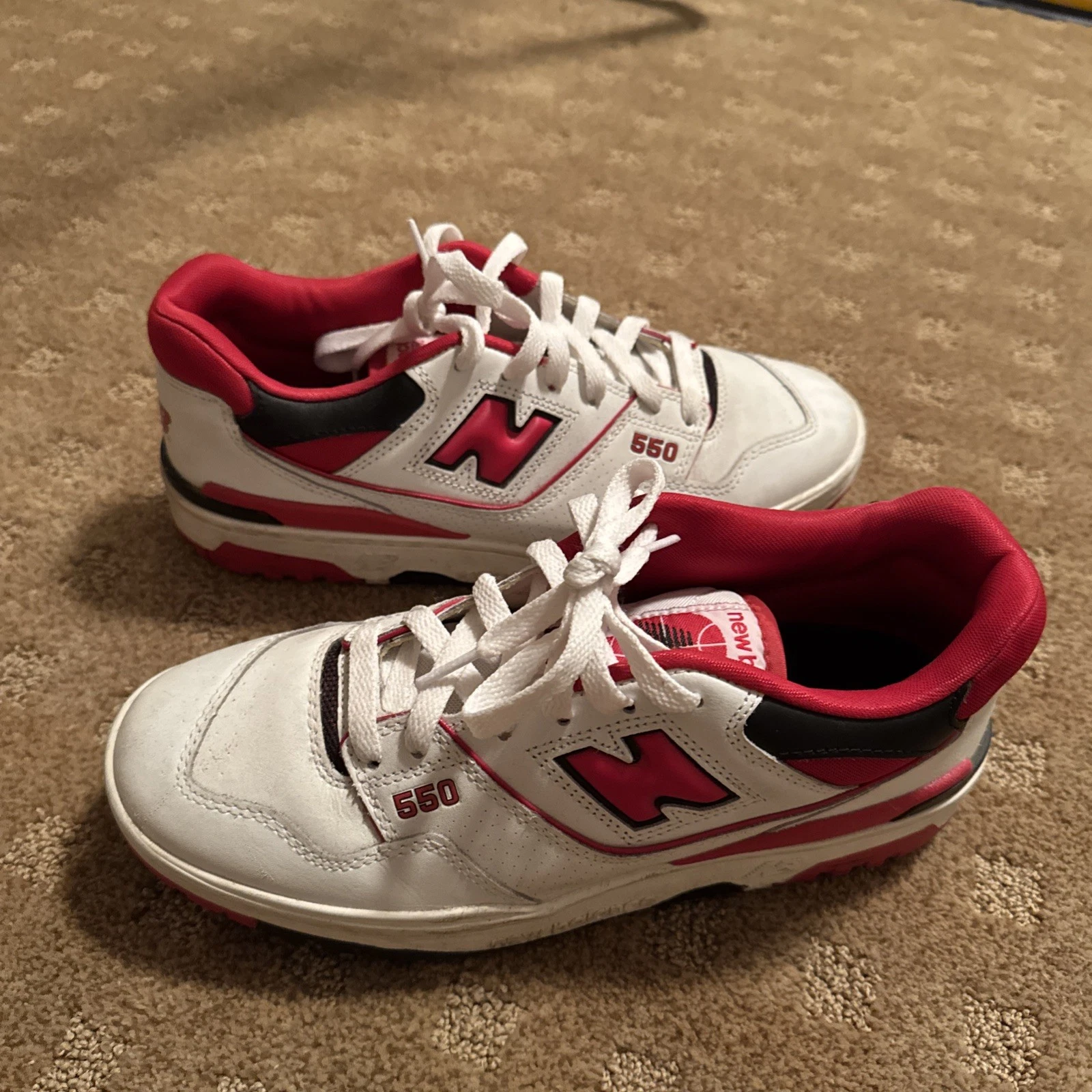 New Balance 550 Uomo Bianco e Rosso