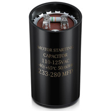 Motor Start Capacitor 233-280 Uf/Mfd 110-125VAC 50/60 Hz, round Motor Start Capa